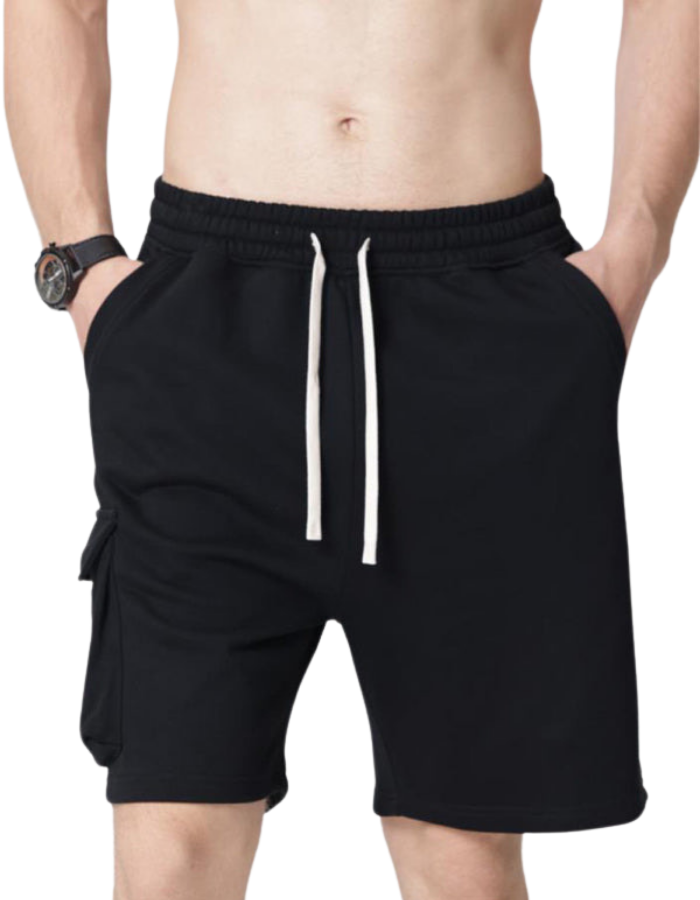 SHOPIQAT Men's Contrasting Colour Stitching Woven Casual Shorts - Premium from shopiqat - Just $8.460! Shop now at shopiqat